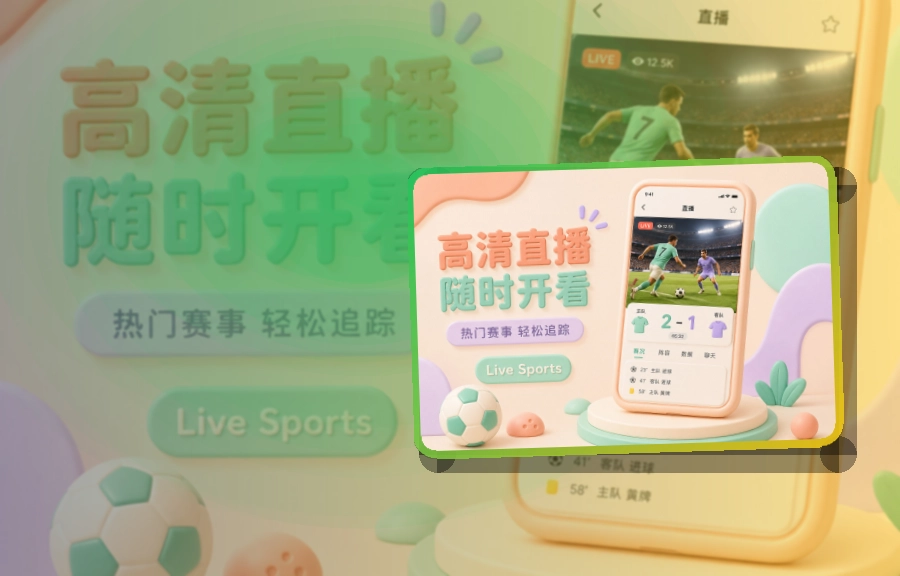 移动观赛入口 · 移动观赛入口 · 直播比分随时查看界面展示
